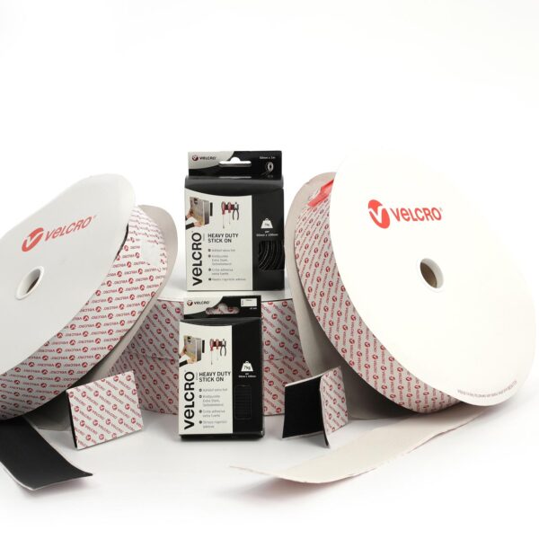 VELCRO® Brand Heavy Duty Stick On Tape Black 25m.