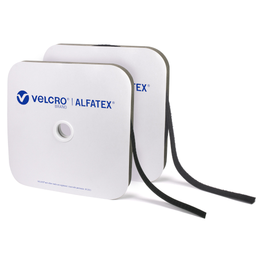 25mm School Stick on VELCRO® ALFATEX® Brand tape. 25m Rolls