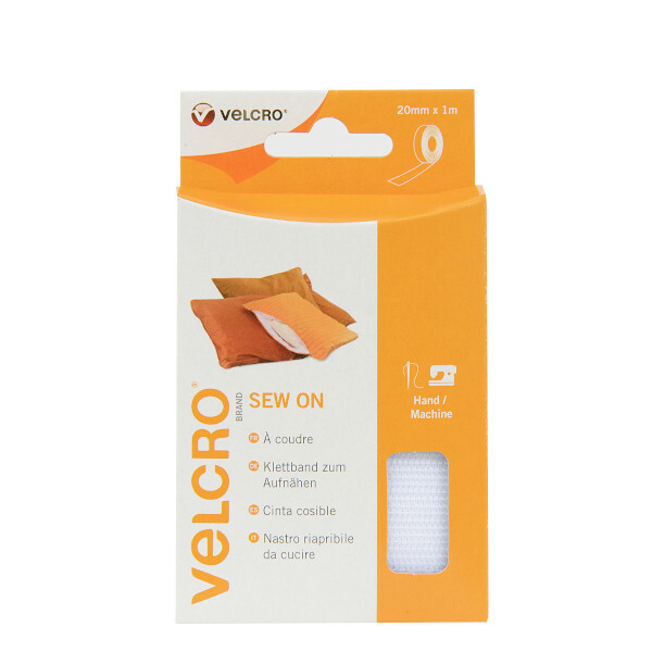 VELCRO® Brand Sew On Tape 1m White.  EC60298.